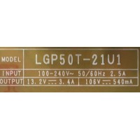 FUENTE PARA TV LG / NUMERO DE PARTE EAY65895602 / EAX69502702 (1.0) / LGP50T-21U1 / PANEL NC500TQG-VXKH3 / MODELO 50UP7670PUC.AUSJLJM